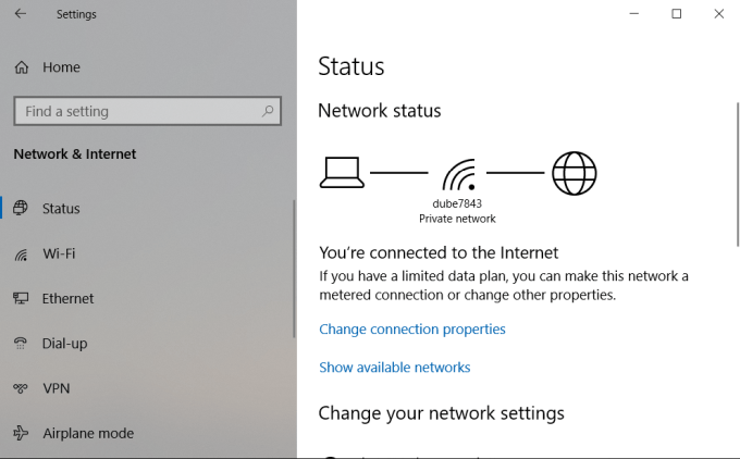 kết nối internet của bạn