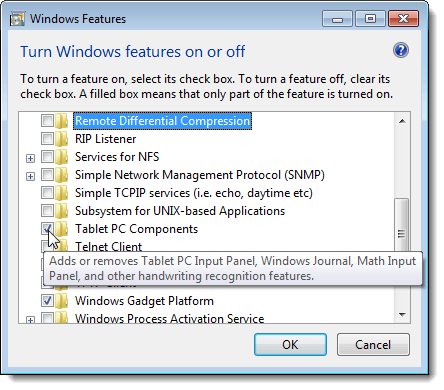 Xem mô tả về một tính năng trong Windows 7