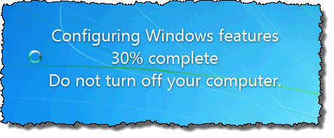 Cấu hình thông báo tính năng Windows