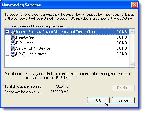 Thông tin chi tiết về Dịch vụ mạng trong Windows XP
