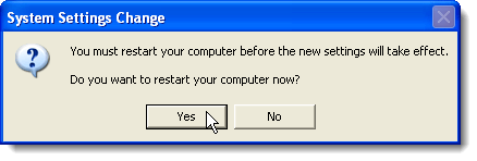 Khởi động lại máy tính của bạn