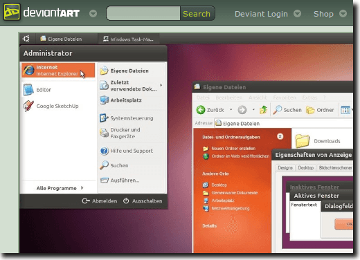 Trang chủ Ubuntu Light Deviantart