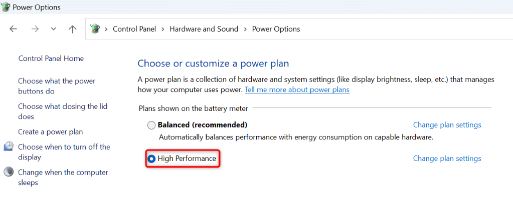 Thay đổi hình ảnh Power Plan của PC của bạn