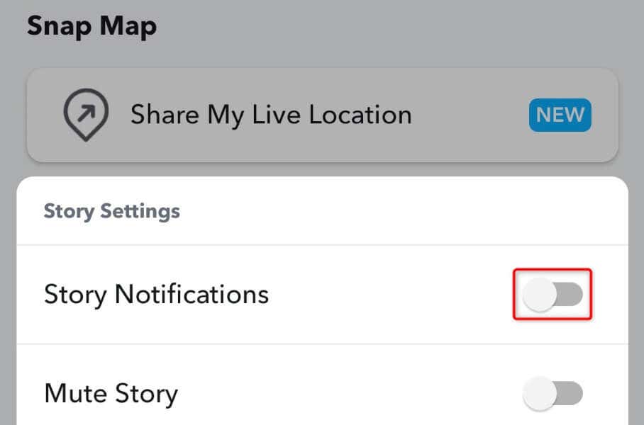 Cách tắt thông báo câu chuyện cho một người dùng cụ thể trên Snapchat image