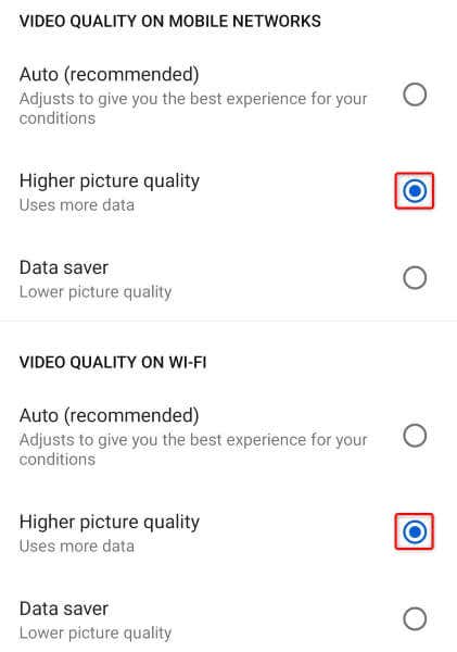 Đặt chất lượng video mặc định trong YouTube cho hình ảnh Android, iPhone và iPad
