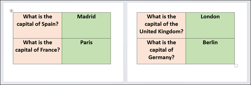 Cách làm Flashcards trong Microsoft Word ảnh 10